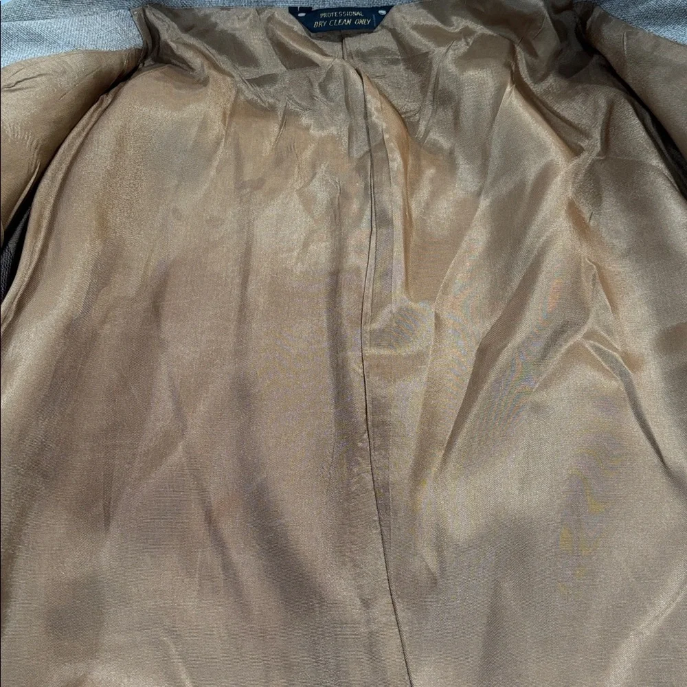 Vintage Levi’s Blazer Action Suit Jacket Tan‎ Beige Brown Size 46R